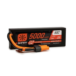 5000mAh 2S 7.4V Smart G2 LiPo 50C Hard Case; IC5