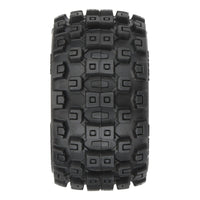 Badlands MX 1.85" All-Terrain Truck Tires (4) Mounted on Raid Black 12mm Hex Wheels for Granite GROM 4x4 Front or Rear