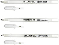 Gelly Roll Pens White (Fine, Medium & Bold Point): 3 Piece