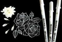 Gelly Roll Pens White (Fine, Medium & Bold Point): 3 Piece