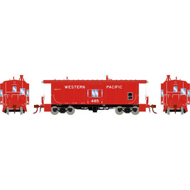 HO 481-Class ICC Bay Window Caboose w/Lights, Western Pacific #485