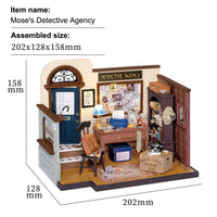 DIY Miniature House Kit - Mose's Detective Agency