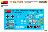 Sd.Kfz.234/1 Schwere Panzerspahwagen Early w/Interior (1/35 Scale) Plastic Military Model Kit