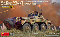 Sd.Kfz.234/1 Schwere Panzerspahwagen Early w/Interior (1/35 Scale) Plastic Military Model Kit