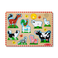 Wooden Sound Puzzle: See & Hear Farm Animals