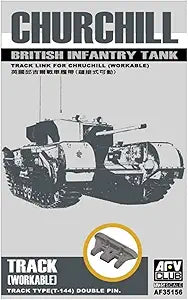 Workable Track for Churchill Tank (1/35 Scale) Plastic Military Model Kit