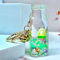 Frog Boba Floaty Key Charm