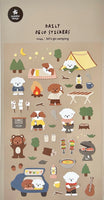 Let's Go Camping Flat Stickers