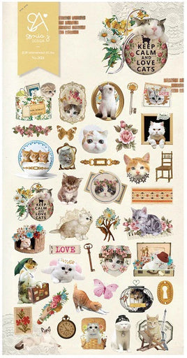 Sonia Lovely Cat Flat Stickers