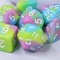 Pastel Punk Polyhedral Dice Set (7)