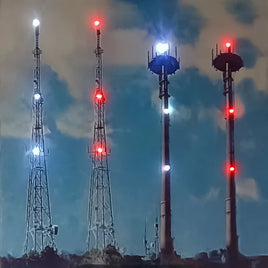 3 Flash Warning for Model Radio Towers, Smokestacks, and Airplanes Nano / Red / 7-19 volt AC/DC