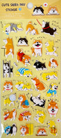 Shiba Inu Puffy Stickers