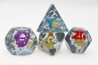 Whimsical Mushrooms Polyhedral Dice Set (7)