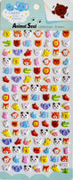 Happy Zoo Animals Puffy Stickers