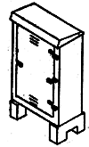 Details West 901 Electric Relay Cabinets -- 1-Door, HO Scale