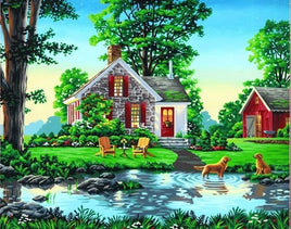 Summer Cottage Paint By Number (20"x16")