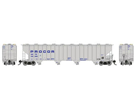 HO PROCOR 5720 Covered Hopper UNPX Blue Solid