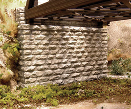 Double-Track Cut Stone Bridge Abutment