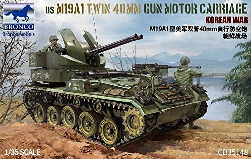 Bronco CB35148 1/35 US M19A1 Twin 40mm Gun Motor Carriage Korean War