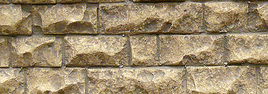 Flexible Cut Stone Wall with Self-Adhesive Backing -- Medium Stones - 13-1/4 x 3-3/8" 33.7 x 8.6cm