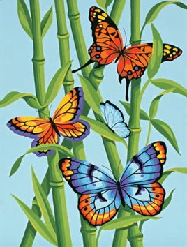 Paint by Number Butterflies and Bamboo