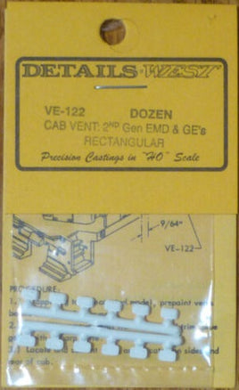 Square Cab & Body Vents (12 pack)