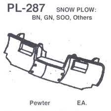 Snow Plow for BN, GN, SOO