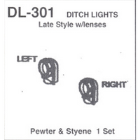 Ditch Lights with Lenses & Bulbs Late Style