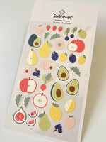 Fresh Fruit Flat Stickers