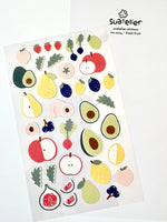 Fresh Fruit Flat Stickers