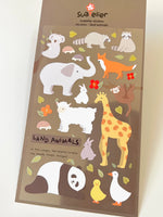 Land Animals Flat Stickers