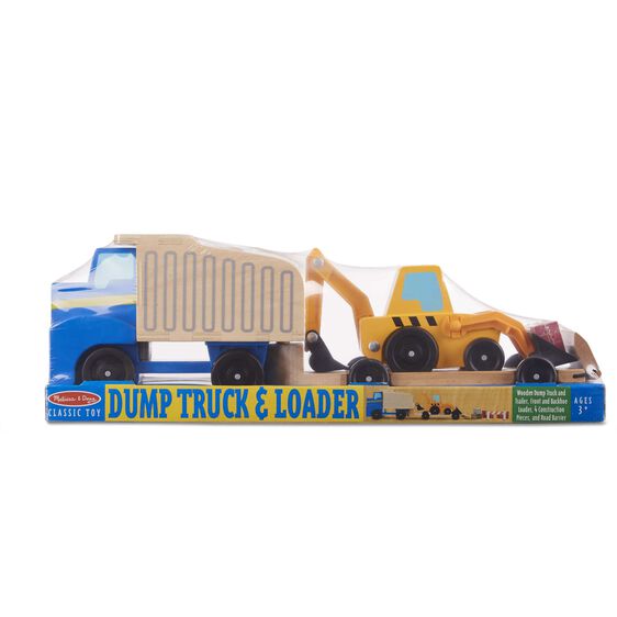 melissa and doug dump truck and loader