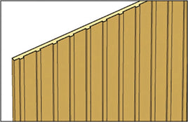 Board & Batten Siding pkg(2) Each 24 x 3-1/2 x 1/16" -- 3/8" Cap Spacing