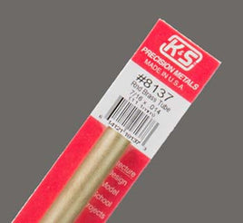 7/16" x 12" Round Brass Tube