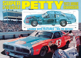 Super Petty 73 Dodge Charger (1/16 Scale) Plastic Vehicle Model Kit