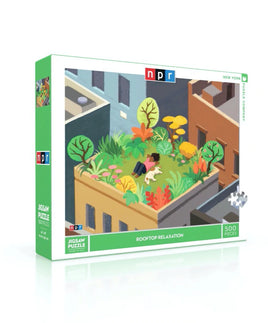 NPR Rooftop Relaxation (500 Piece) Puzzle