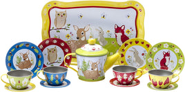 Forest Friends Tea Time Tin Tea Set