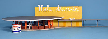 Moebius Models 935 1/87 HO Scale Mel's Drive In Kit — White Rose Hobbies