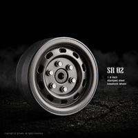 1.9 SR03 Beadlock Wheels [Uncoated Steel] (2-pack)