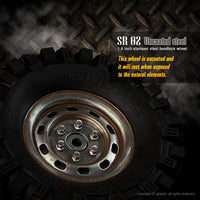 1.9 SR03 Beadlock Wheels [Uncoated Steel] (2-pack)